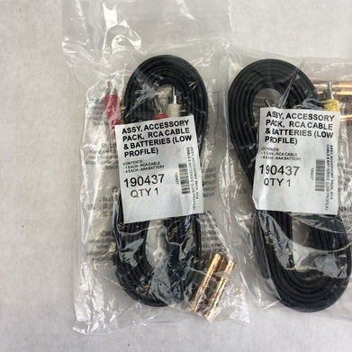 Lot of 5 - Accessory Pack - 1 RCA Cable & 4 - AAA Batteries 190437