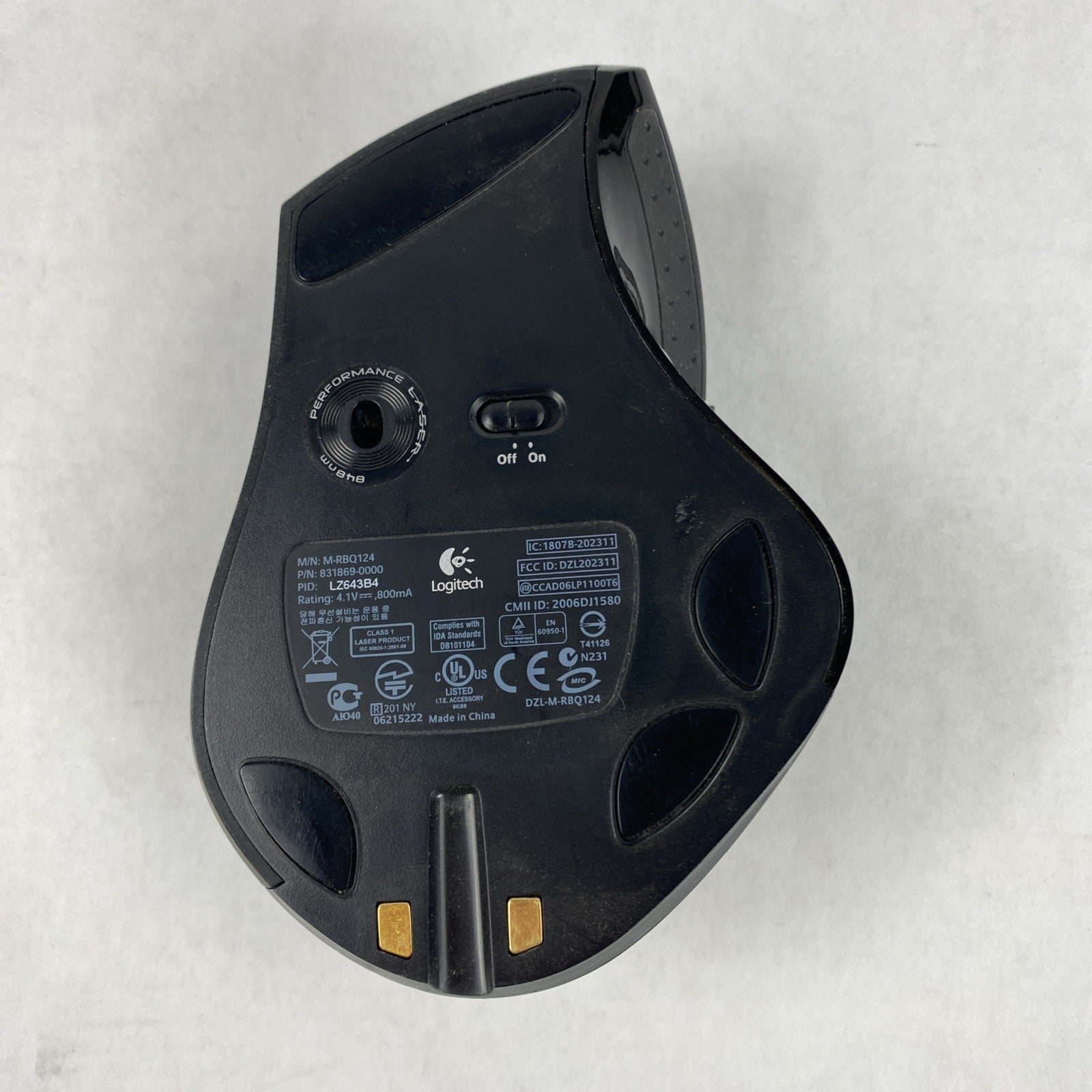 Logitech M-RBQ124 Wireless Mouse w/ Charging Station Untested7