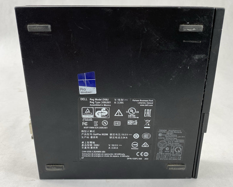Dell OptiPlex 9020M Micro Intel Core i5-4670T 2.3GHz 8GB RAM No HDD OS AC READ