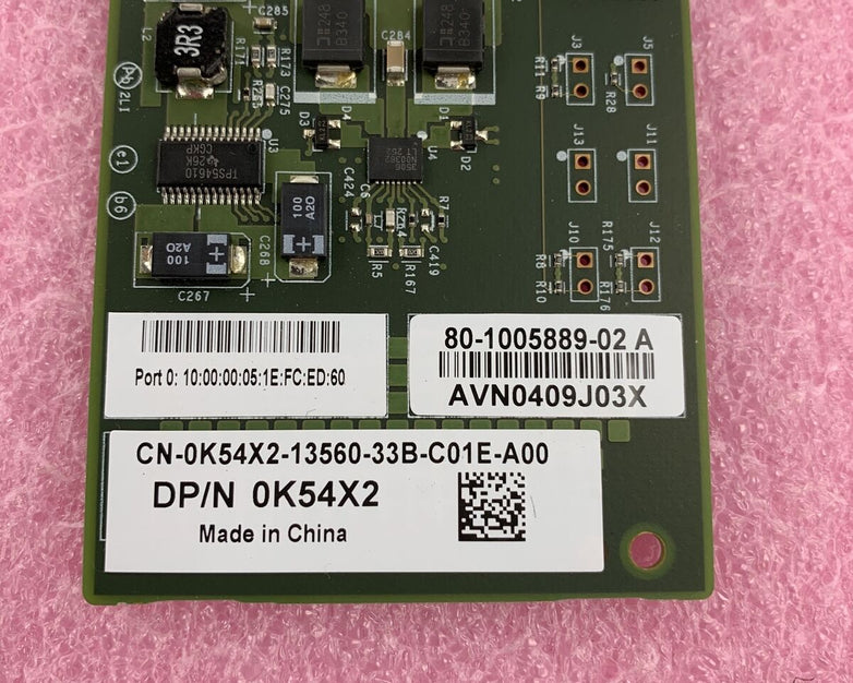 DELL K54X2 BROCADE 815 8GB SINGLE PORT PCI-E FIBRE CHANNEL HOST BUS ADAPTER