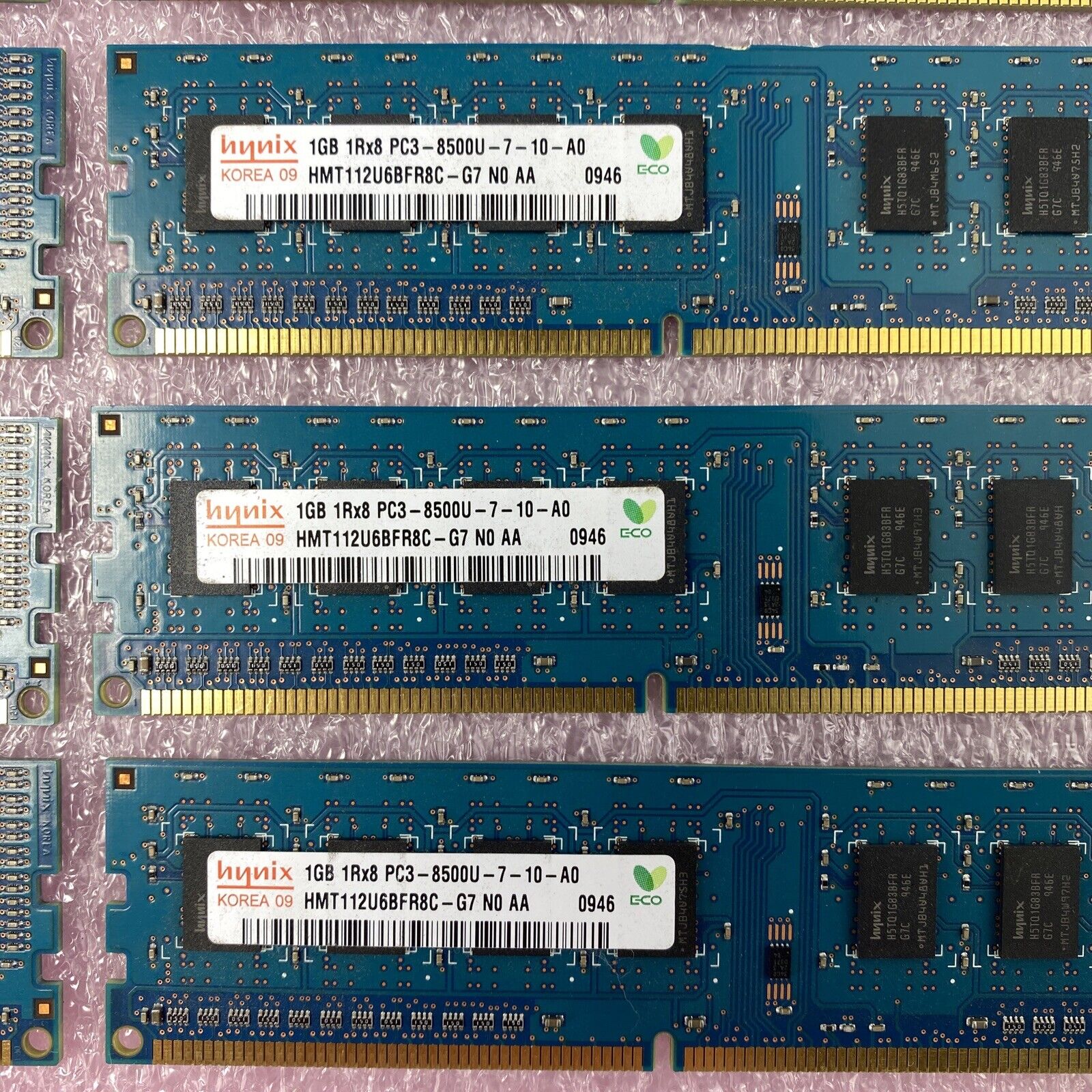 1GB Hynix HMT112U6BFR8C-G7 1Rx8 PC3-8500U DDR3 Non-ECC Desktop RAM (Lot of 10)