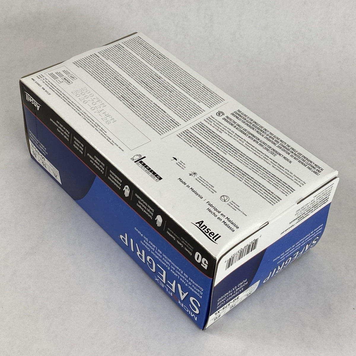 Ansell Microflex SafeGrip SG-375-XL Latex Exam Gloves Extra Large - 500 Count9