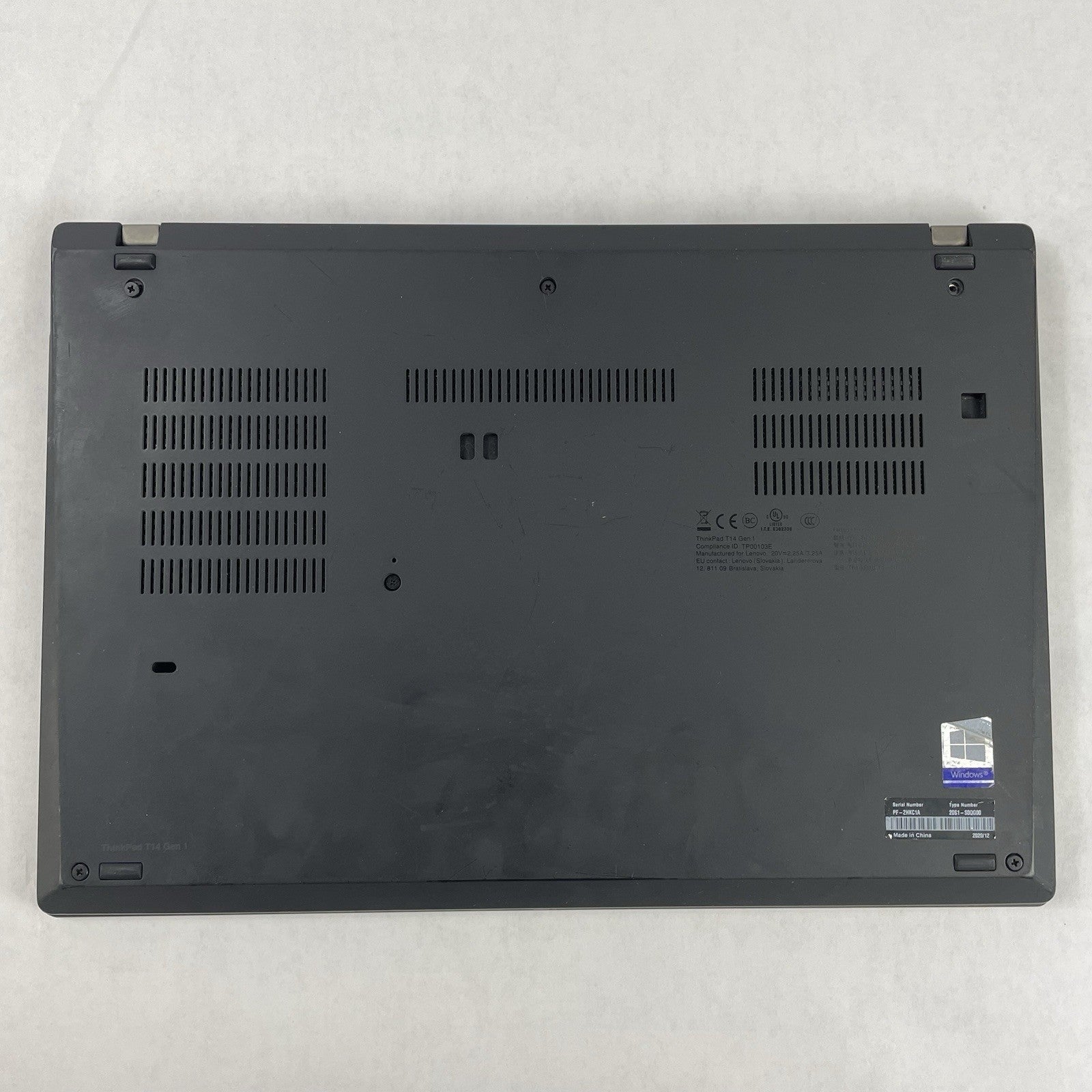 Lenovo ThinkPad T14 Gen1 14" i5-10310U 1.70 GHz 8 GB RAM No SSD/OS/AC12