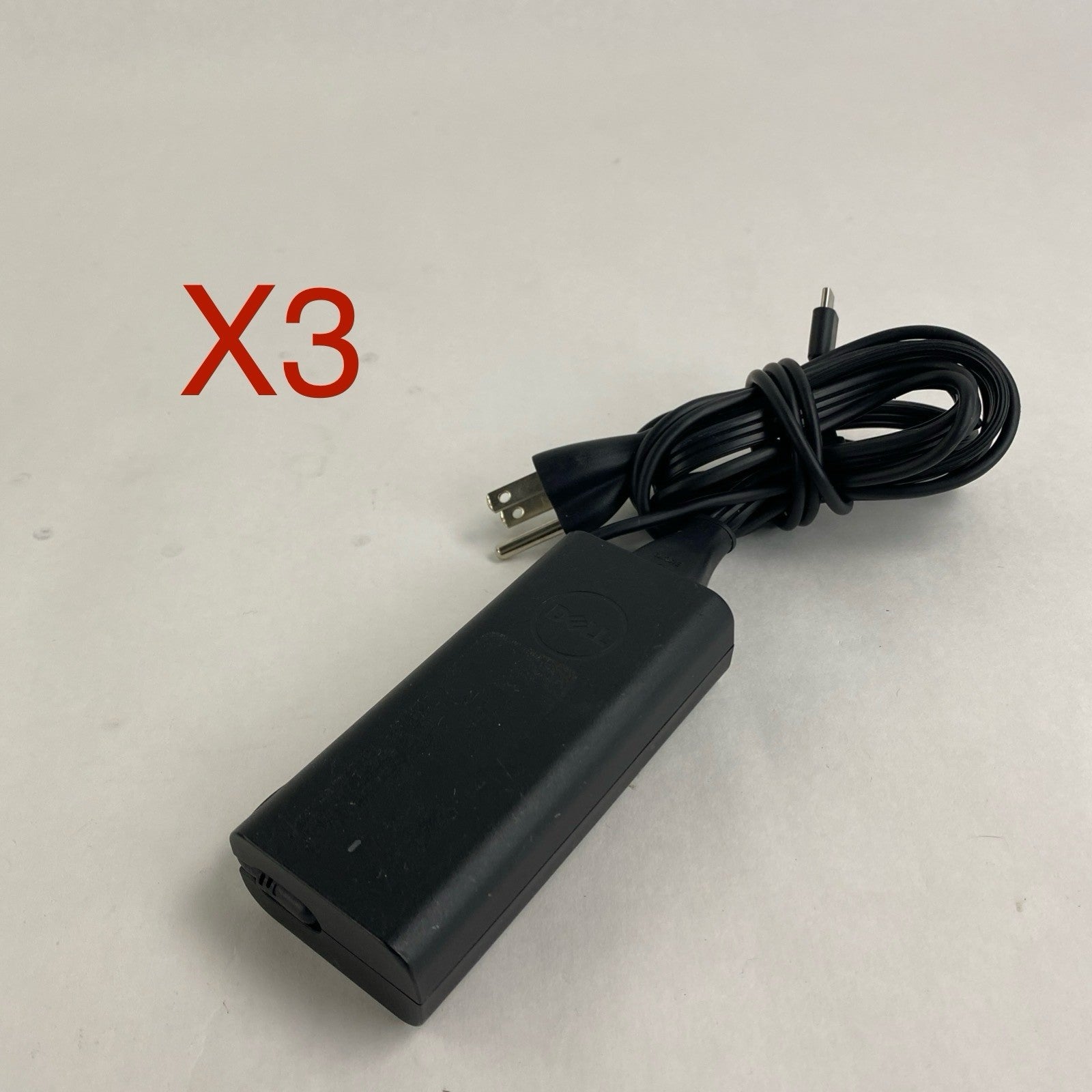 Dell DA65NM190 65W AC/DC Type C Adapter Mix lot of 3 w/ HA65NM1900