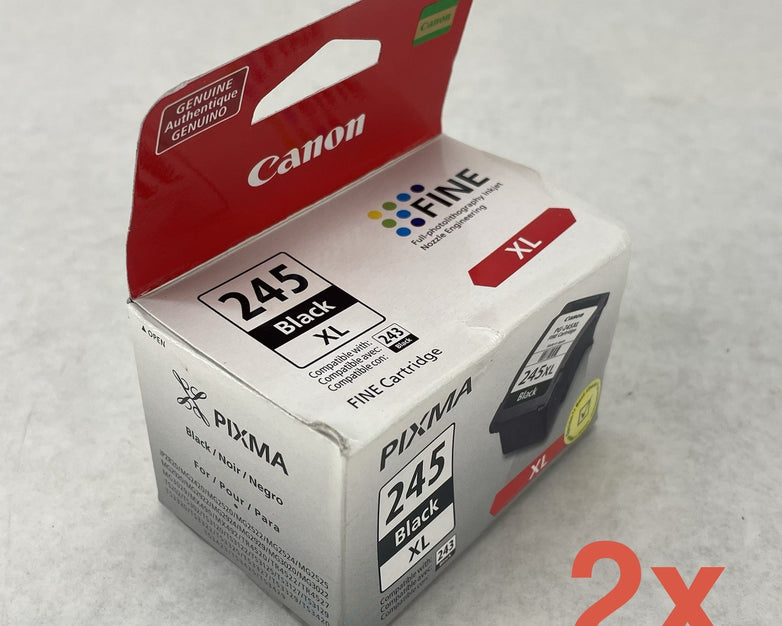 Canon PG-245XL Ink Cartridge Lot of 2