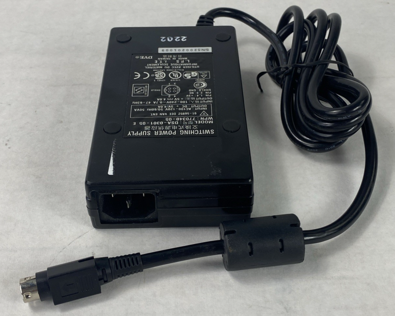DVE DSA-0301-05 770340-05 5V 4.0A 4-Pin Din Switching Power Supply (Lot of 9)