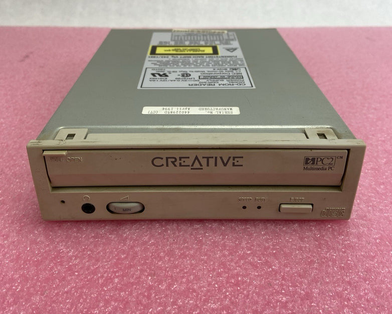 NEC CDR-510 CD-ROM Reader SCSI 50-Pin Internal Caddy Drive Tested and Working
