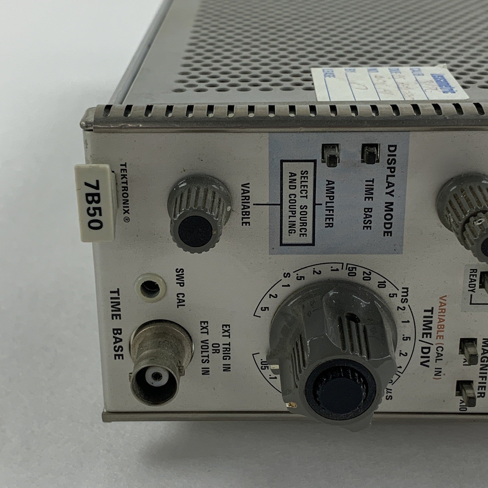 Tektronix 7B50 Time Base Plug In Unit Power Tested