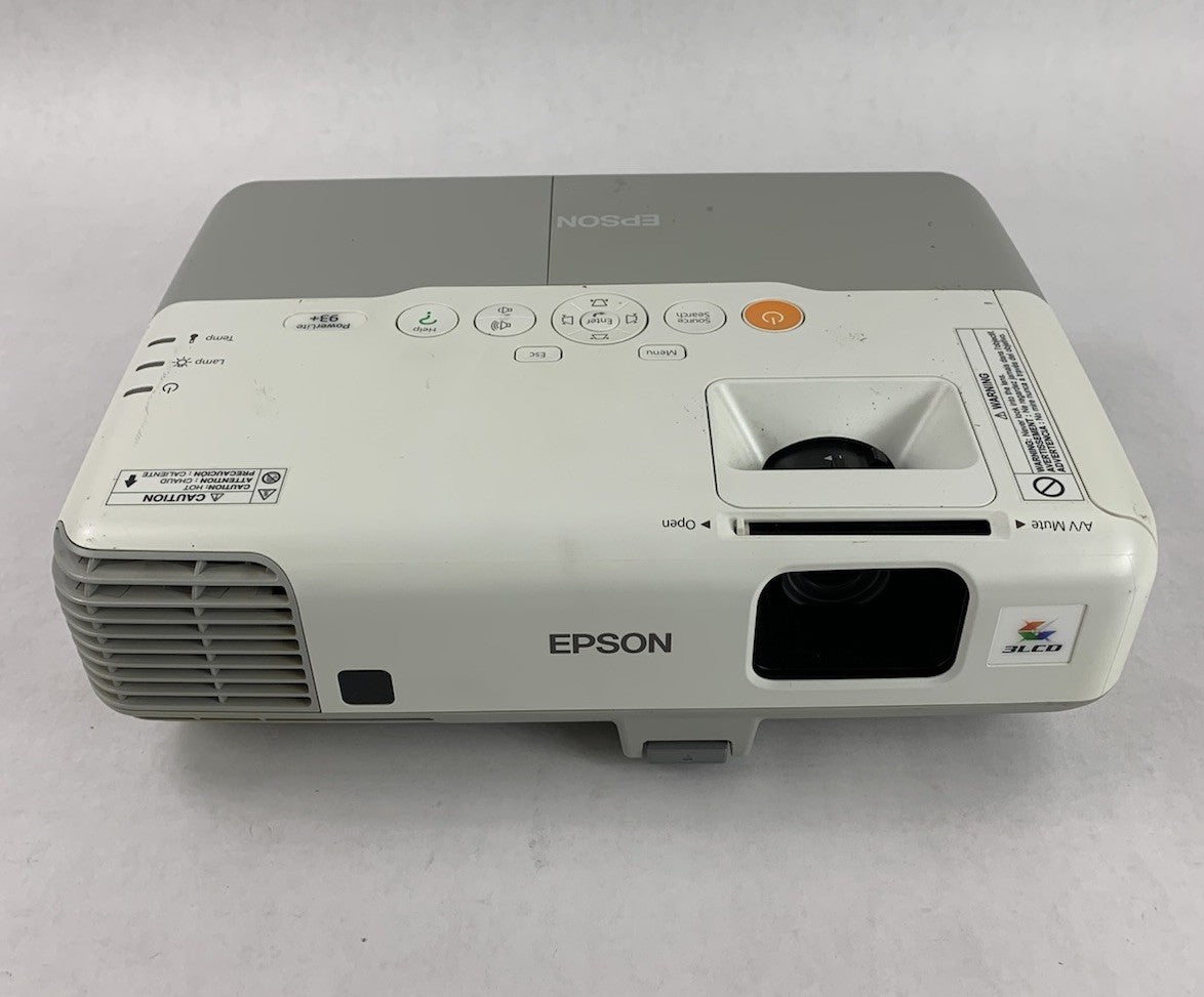 Epson PowerLite 93+ H382F LCD Lamp Projector 1104 Lamp Hours - Lamp Hours1