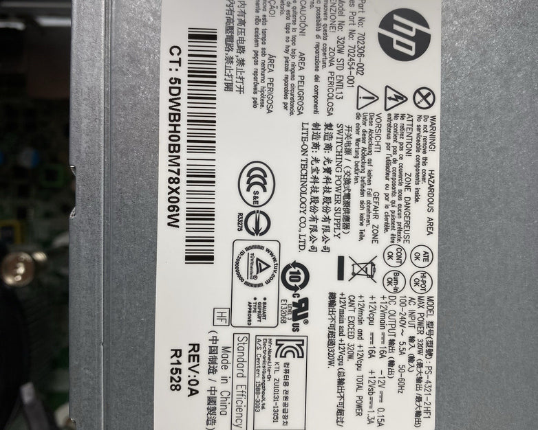 HP ProDesk 600 G1 MT Intel Core i5-4590 3.3GHz 2x4GB RAM No HDD No OS