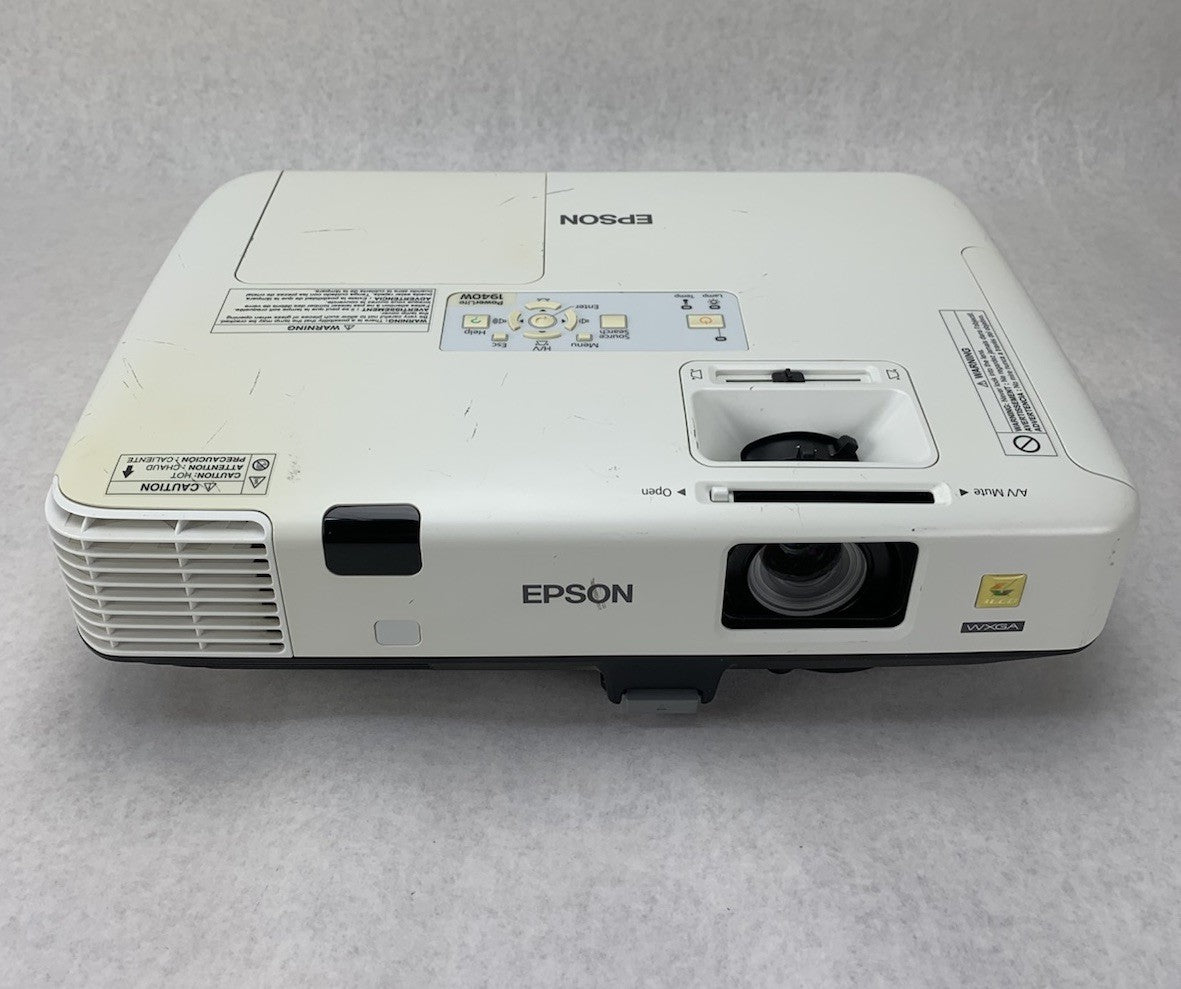 Epson PowerLite 1940W H474A LCD Lamp Projector 2703 Hours - No Remote1