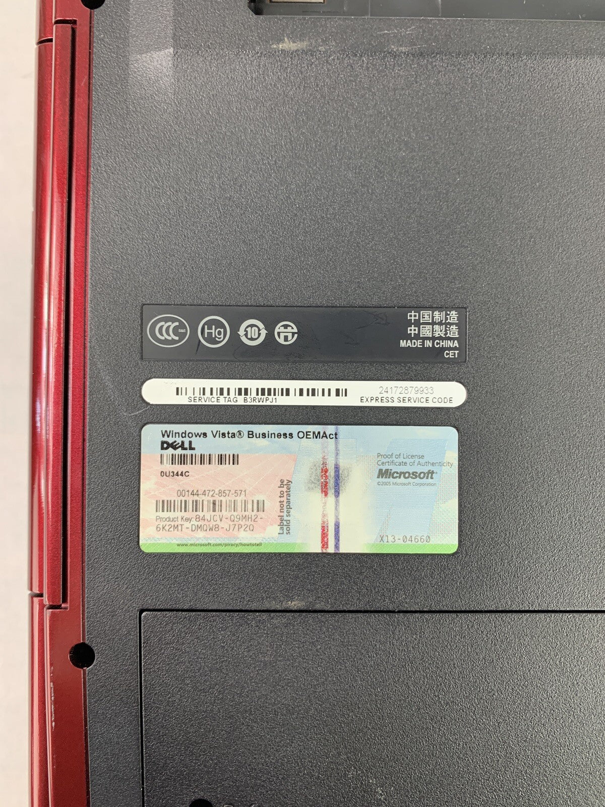 Dell Vostro 1520 Core 2 Duo T6570 2.10 GHz 3 GB Ram No OS No HDD No Batt No AC
