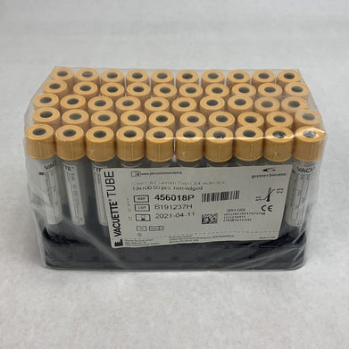 Vacuette 456018P 5ml CAT Serum Sep Clot Activator 13x100 50pcs Tubes