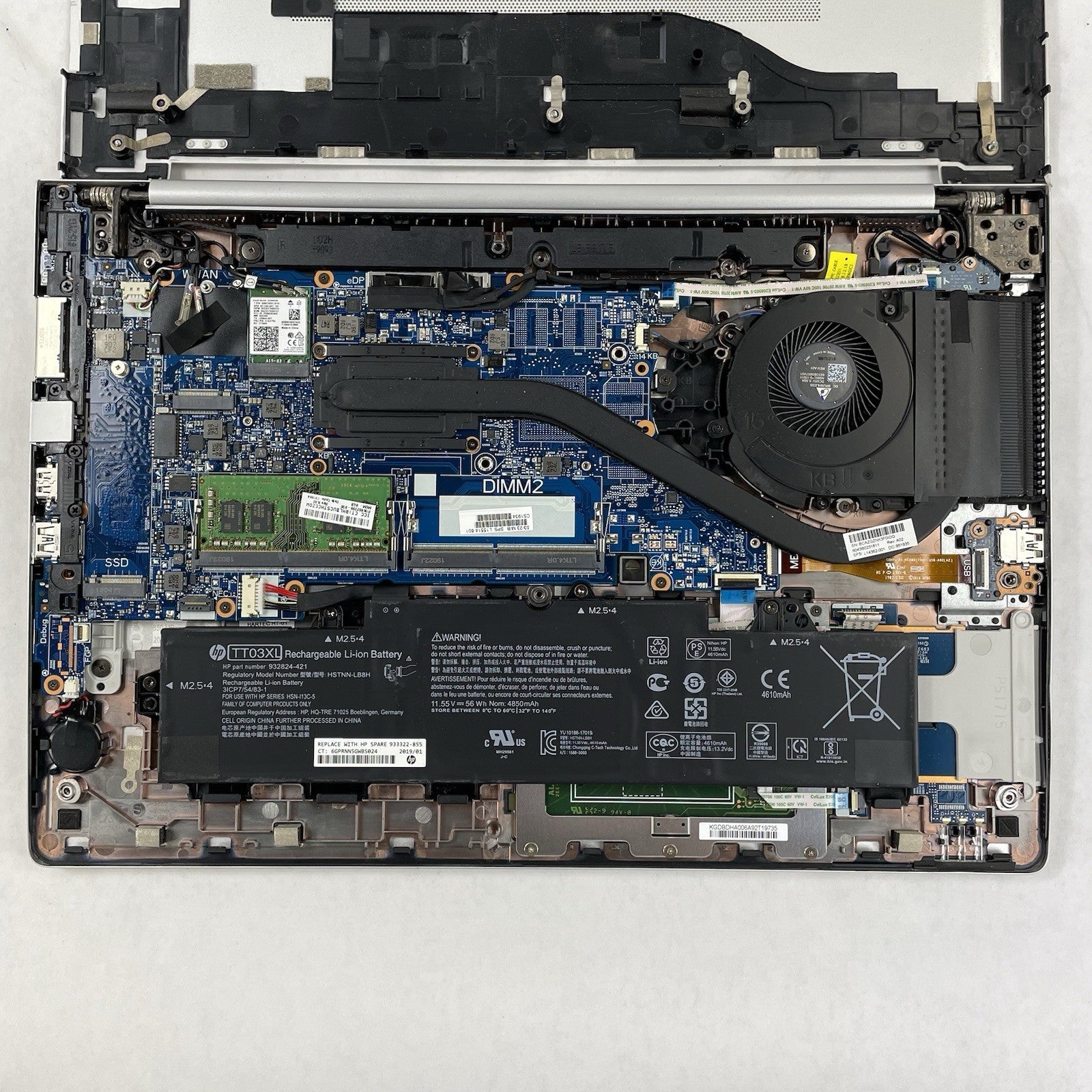 HP EliteBook 850 G5 15.6" i5-7200U 2.50 GHz 8 GB RAM No SSD/OS/AC16