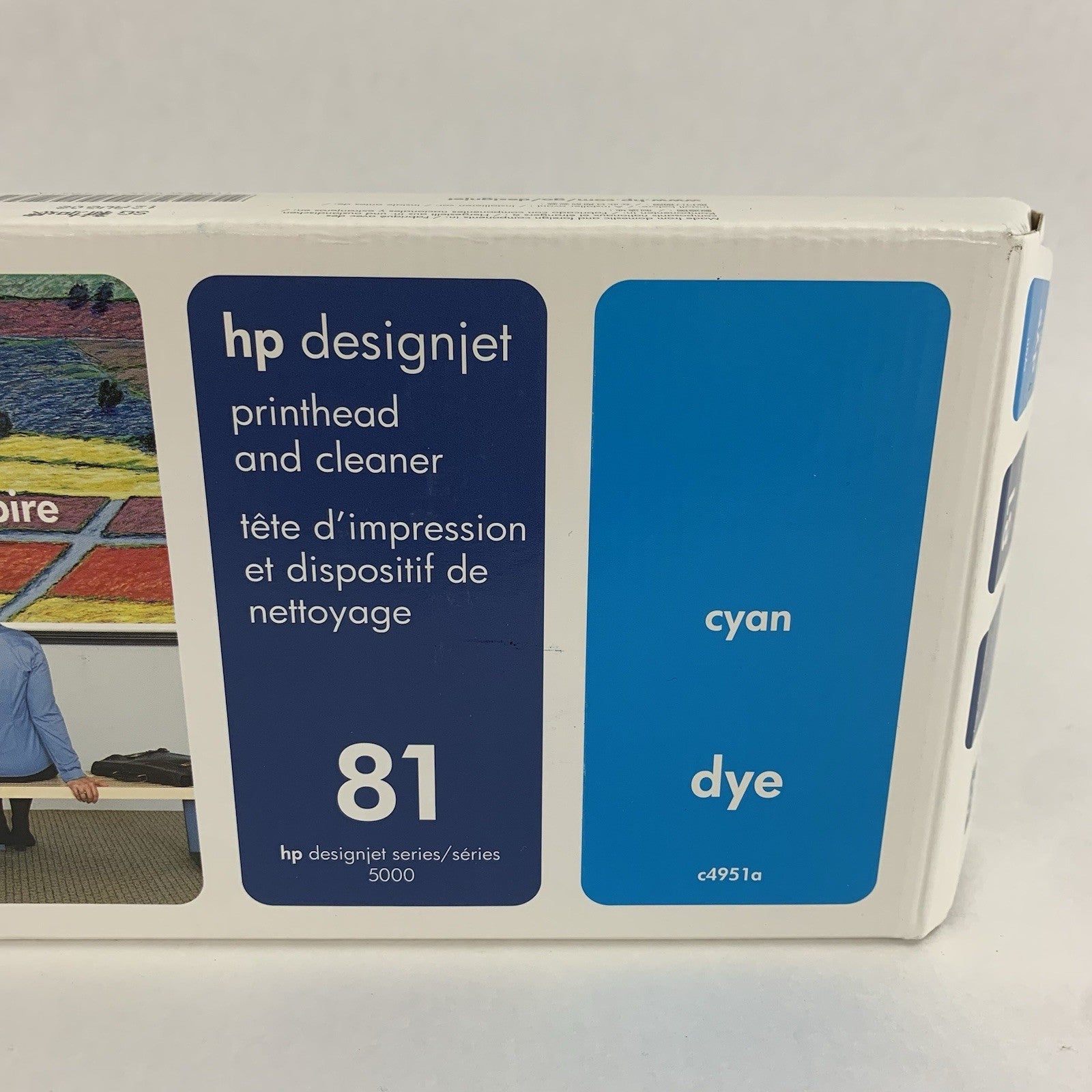 HP C4951A 81 Cyan Printhead & Cleaner for DesignJet OEM New in Box Sealed2