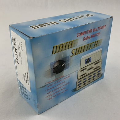 MCM Data Switch Computer Multiport MIDI A/B Switch I/O 83-3310 Box Opened