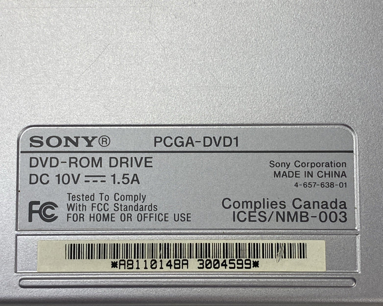 Sony VAIO PCGA-DVD1 DVD-ROM Drive - No Cables Parts or Repair