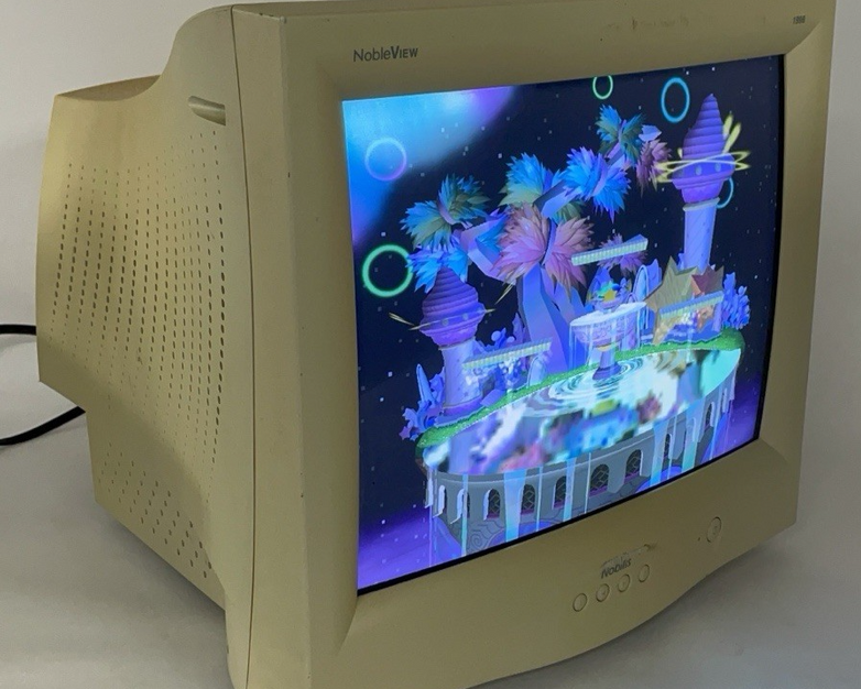 NobleView B1996NSL VGA CRT Monitor 18' - Tested
