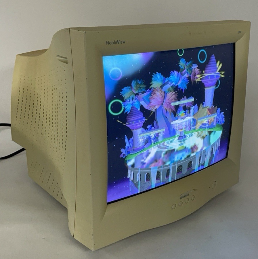 NobleView B1996NSL VGA CRT Monitor 18' - Tested0