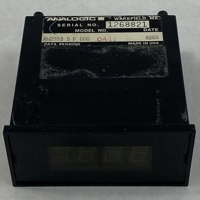 Analogic AN2553 QA-11 Digital Panel Instrument