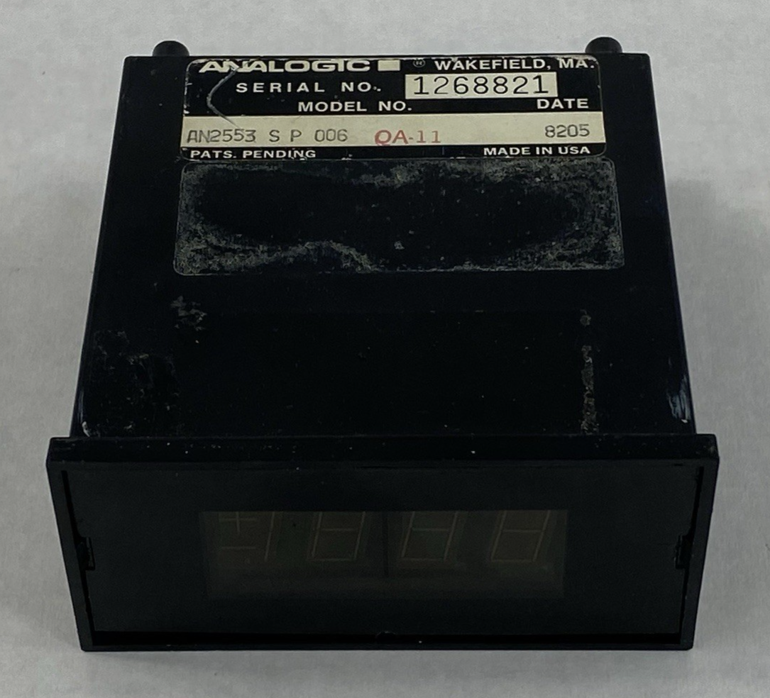 Analogic AN2553 QA-11 Digital Panel Instrument