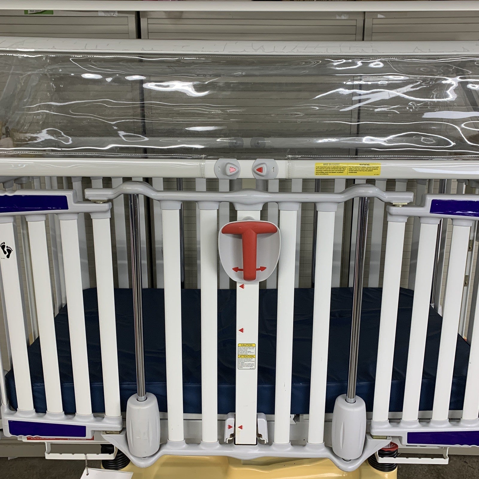 Stryker Cub FL19H Pediatric Crib with Mattress and FA64183 Retractable Top