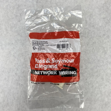 Pass & Seymour 2A145-C5EU Activate 2A Single Cat 5e RJ45 Wiremold Ivory - Lot 15