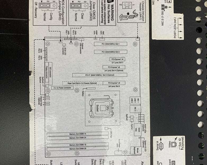 Intel SE7230NH1LX Motherboard Intel Pentium D 2.8GHz 8GB RAM No HDD No OS