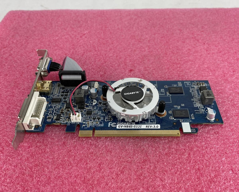 GIGABYTE GV-N84S-512I NVIDIA GeForce 8400GS 512MB GDDR2 PCIe Graphics Card