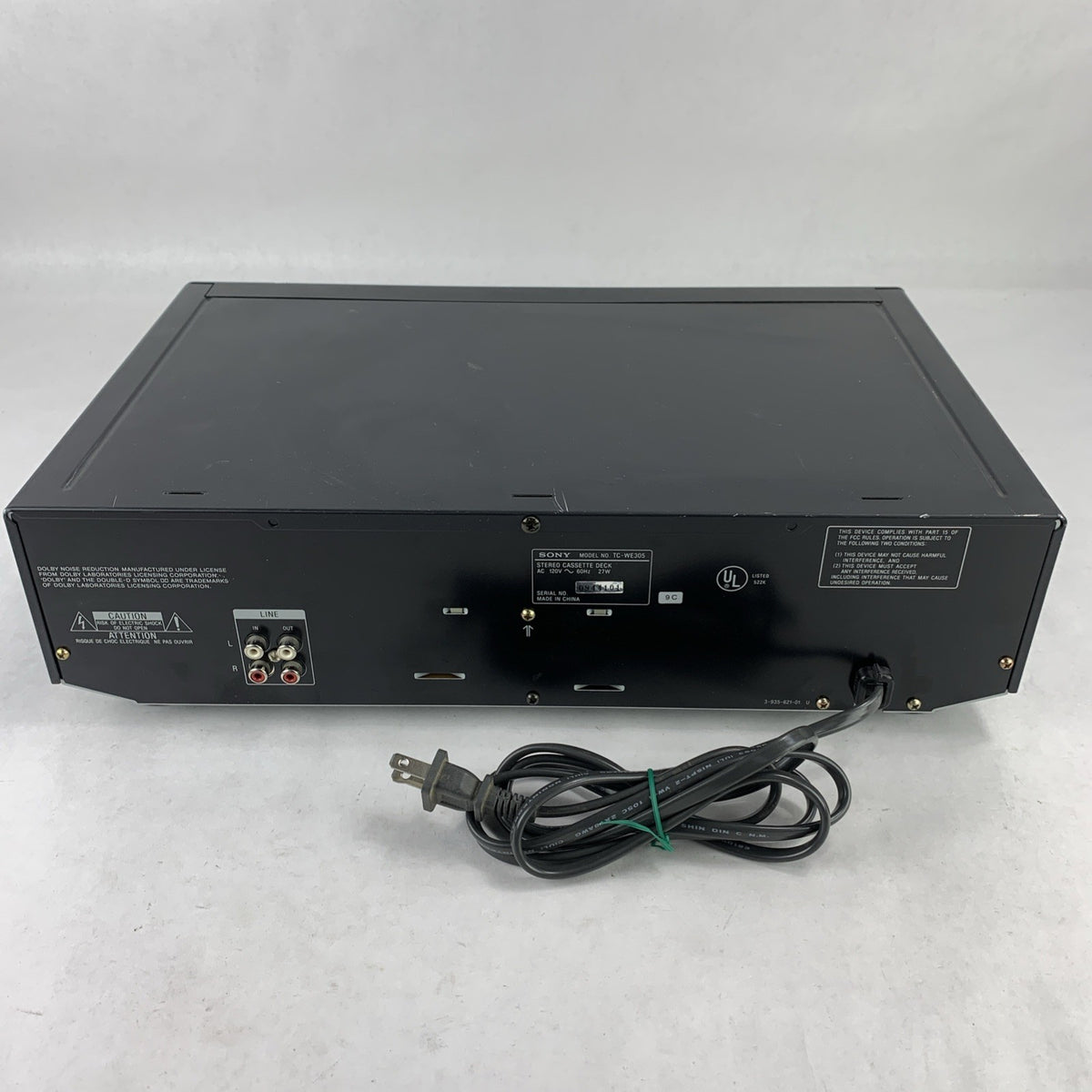 Vintage Sony TC-WE305 Dual Stereo Cassestte Deck - Powers On - Parts or Repair7