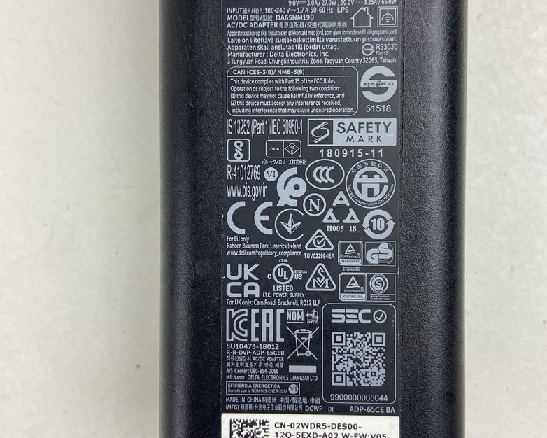 Dell MGJN9 65w AC Power Adapter - Lot Of 7