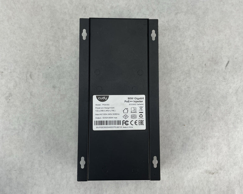 Cudy PoE350 Gigabit POE++ Injector 10/100/1000Mbps Adapter 90W Power Tested