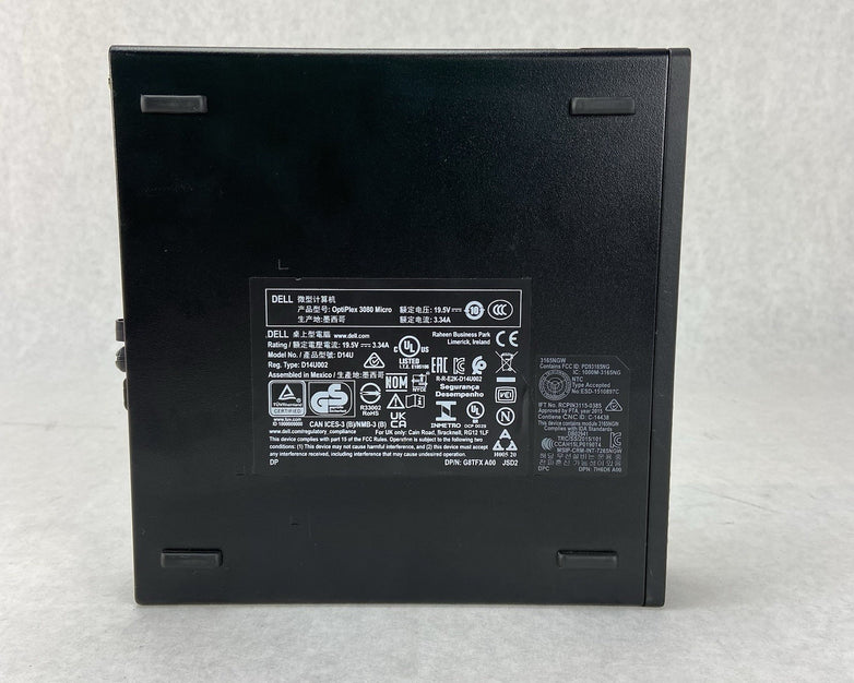 Dell Optiplex 3080 MFF Intel Core i55-10500T 2.3GHz 16GB RAM w/AC No HDD/OS