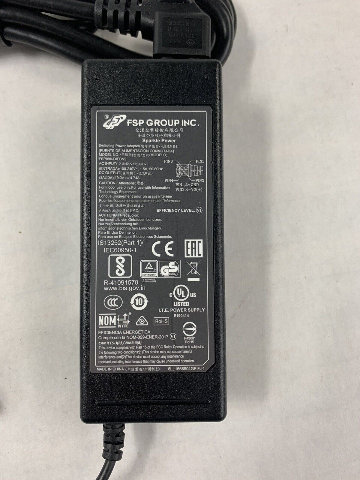 Lot of 3 FSP Group FSP090-DIEBN2 19V 4.74A Power Adapter