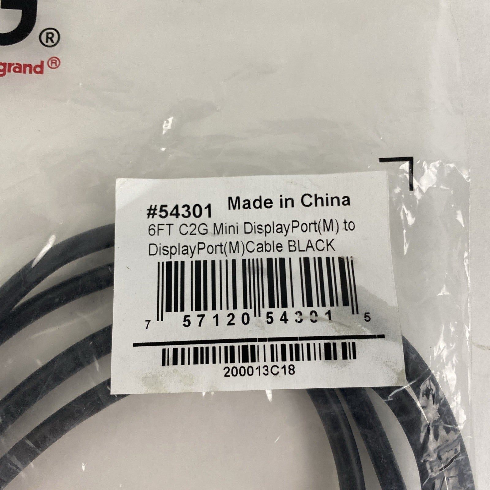 C2G 54301 6FT Mini Display Port Mini- DP to standard DP Lot of 32