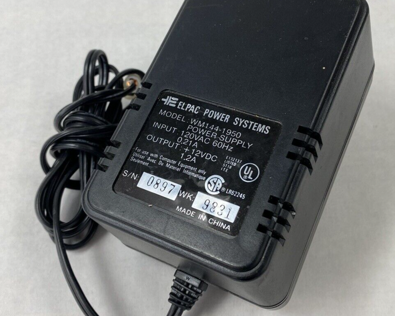 Elpac Power Systems WM144-1950 12vDC 1.2A Power Supply