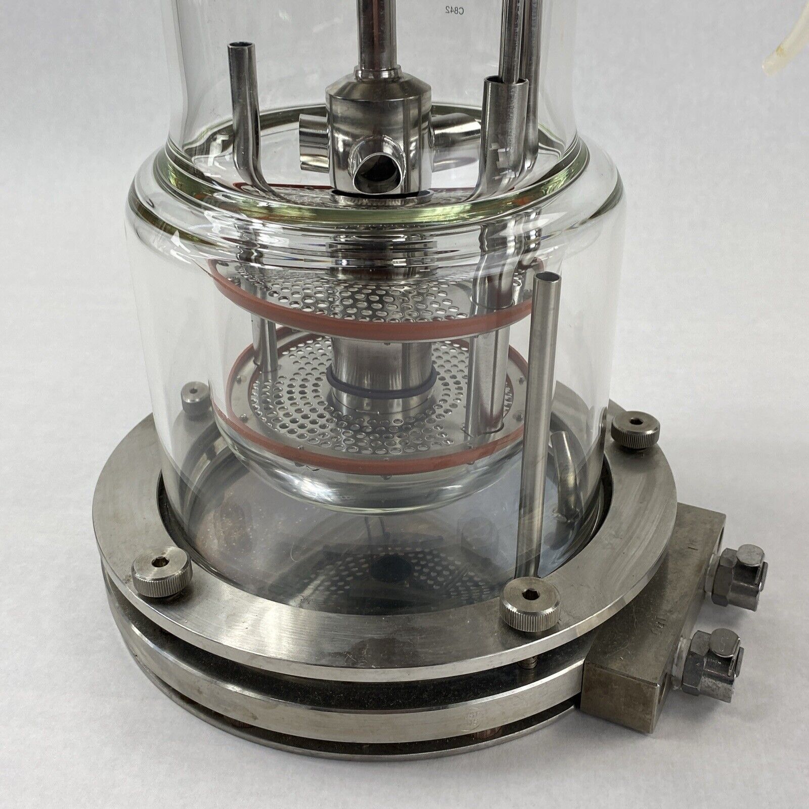 New Brunswick Scientific C842 Glass Jacketed Vessel Bioreactor