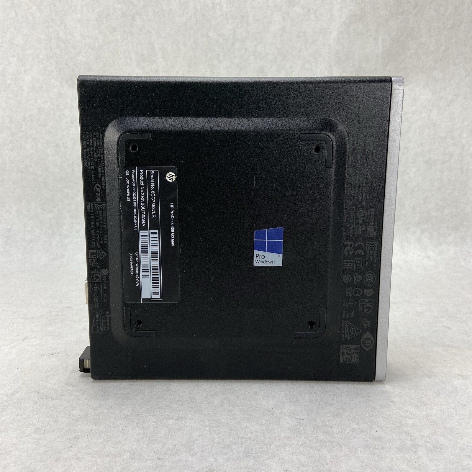 HP ProDesk 400 G3 Micro Intel Cor i3-7100T 3.4GHz 8GB RAM No HDD No OS3