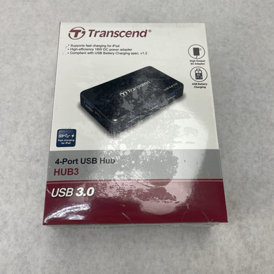 Transcend TS-HUB3K  USB 3.0 4-Port Hub Black