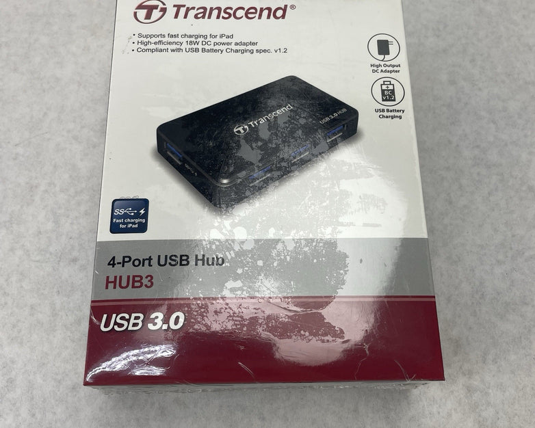 Transcend TS-HUB3K  USB 3.0 4-Port Hub Black