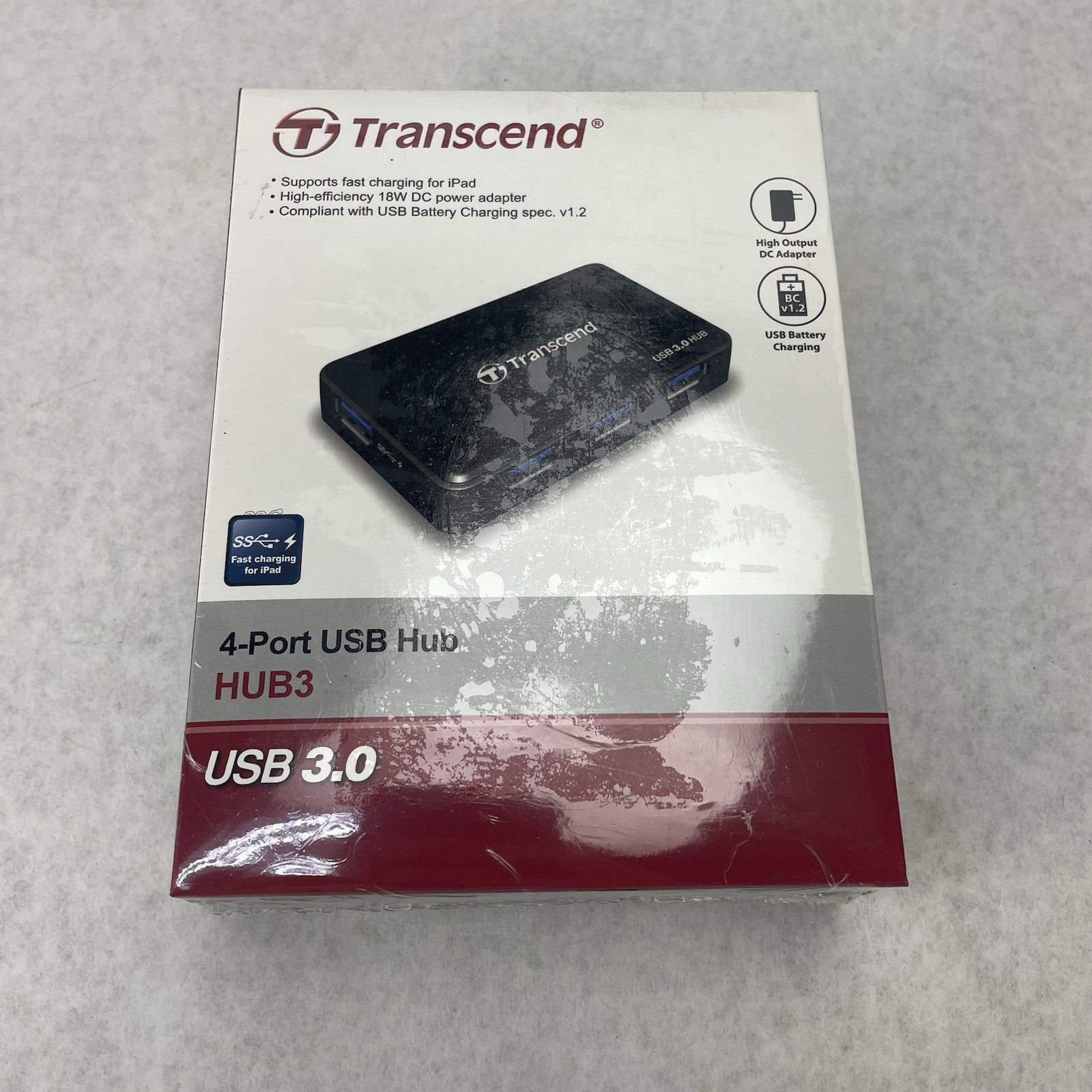 Transcend TS-HUB3K  USB 3.0 4-Port Hub Black1