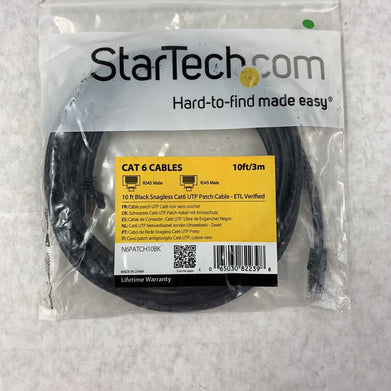StarTech 3ft Green Molded Cat6 UTP Patch Cable New