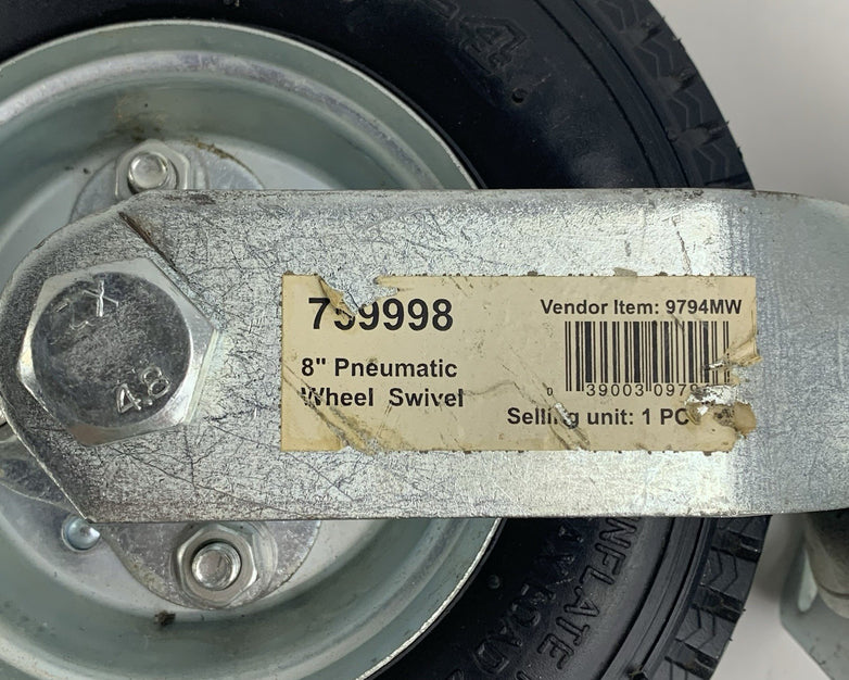 Vendor Rem 9794MW 759998 Pneumatic 8'' Wheel Swivel Lot of 4x