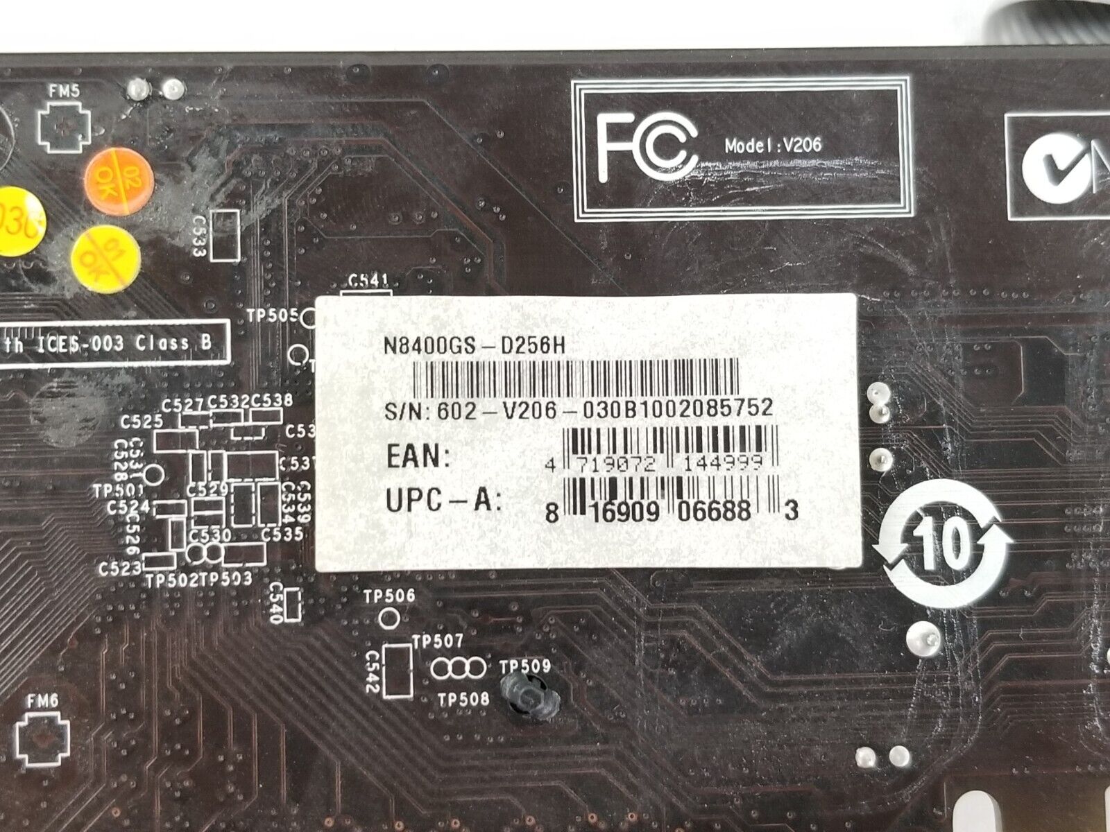 MSI GeForce 8400GS N8400GS-D256H 256MB GDDR2 PCIe 2.0 Graphics Card