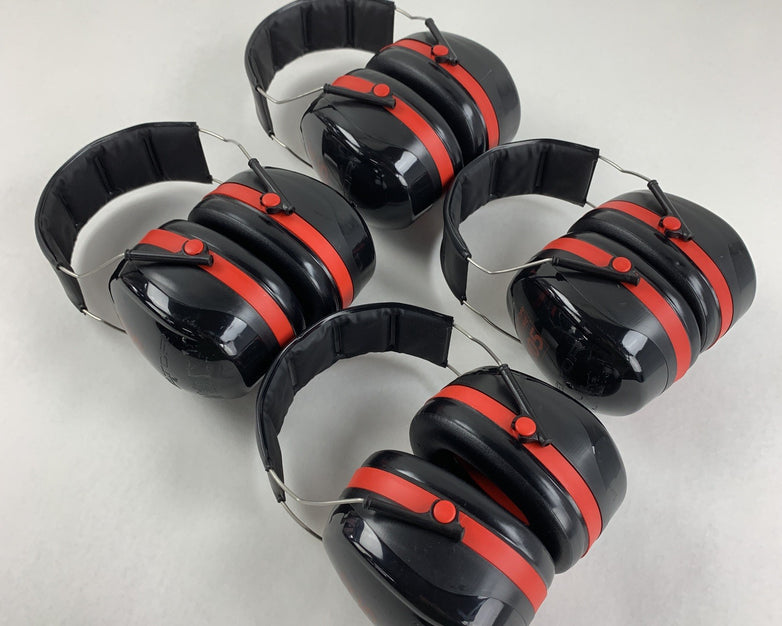 Peltor Optime 101 3M Ear Muffs Black/Red Hearing Conservation Lot of 4x