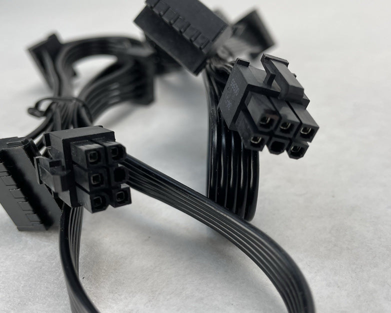 Unbranded 6 Pin to 3 x SATA Driver Power Supply Modular Cable Lot of 2