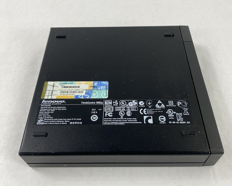 Lenovo ThinkCentre M92P Micro Intel Core i5-3470T 2.9GHz 2x2GB RAM No HDD/OS/AC