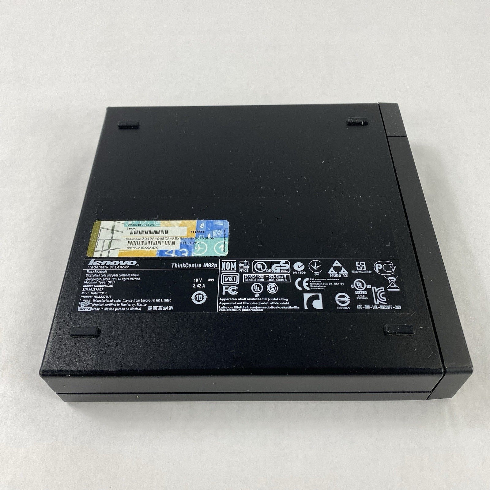 Lenovo ThinkCentre M92P Micro Intel Core i5-3470T 2.9GHz 2x2GB RAM No HDD/OS/AC7