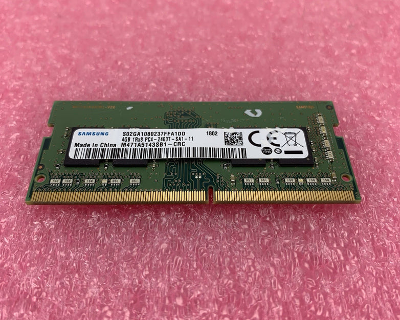 Samsung M471A5143SB1-CRC PC4-2400T-SA1-11 4GB 1Rx8 Desktop Memory RAM Lot of 2
