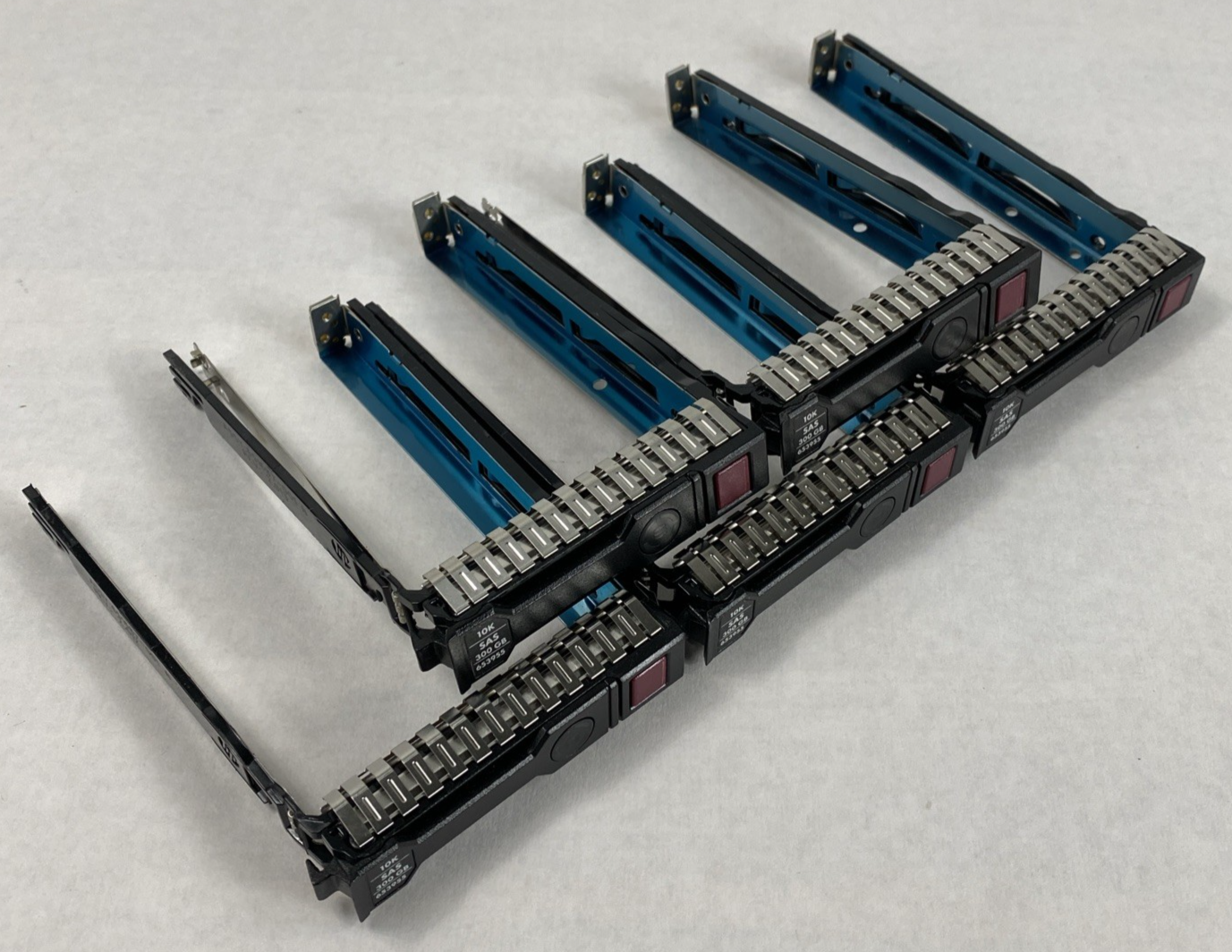 HP 653955 300GB 10K SAS 2.5" Hard Drive Tray Lot of 5
